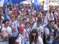 Студенты МИЭП - участники Парада российского студенчества